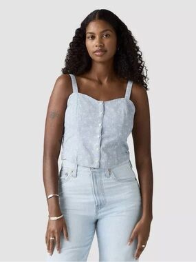 Levi's Women's Adore Bustier - Blue Indigo Floral L